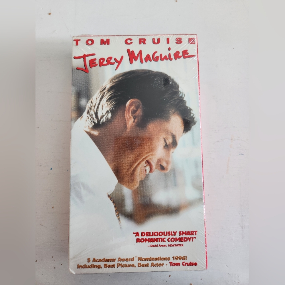 Vintage  Jerry Maguire VHS 1997 Tom Cruise Brand New Factory Sealed Watermarked